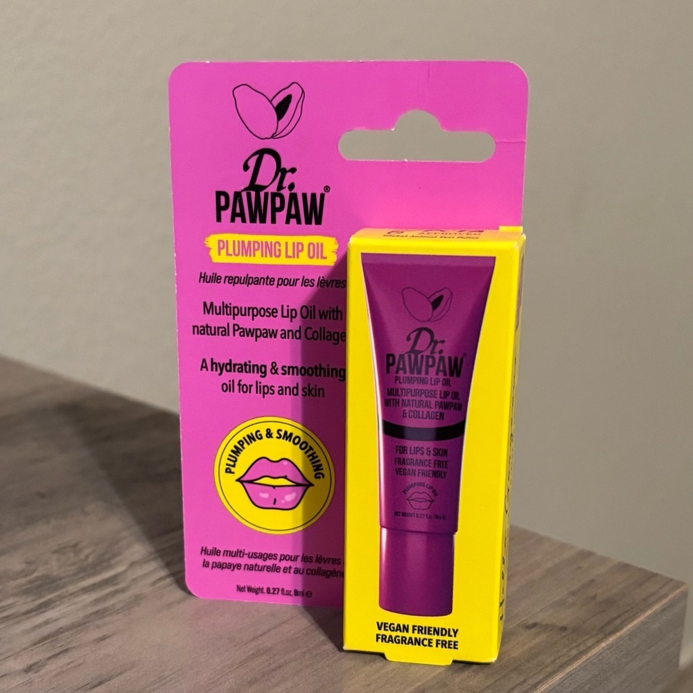Dr PAWPAW‎ Plumping Lip Oil Multipurpose With Natural PAWPAW Collagen New In Box